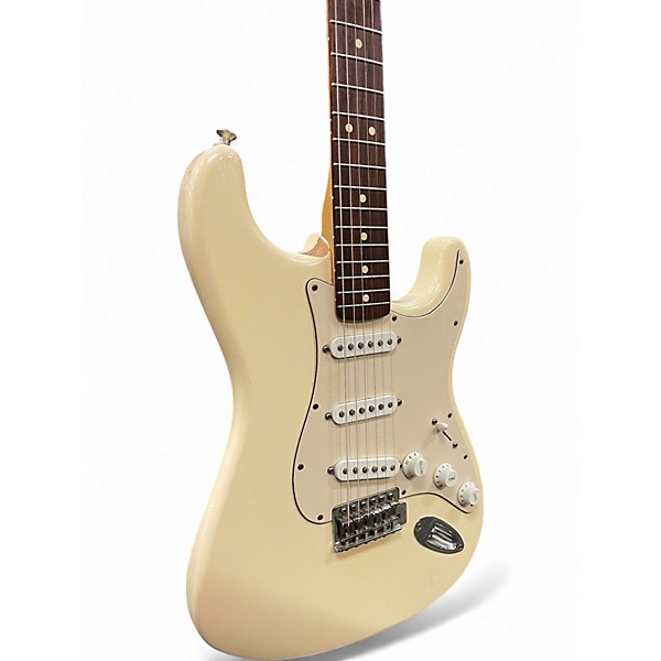 Used Fender Standard Stratocaster Olympic White Solid Body Electric Guitar