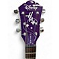 Used Disney by Washburn Hannah Montana Secret Star Purple Solid Body Electric Guitar