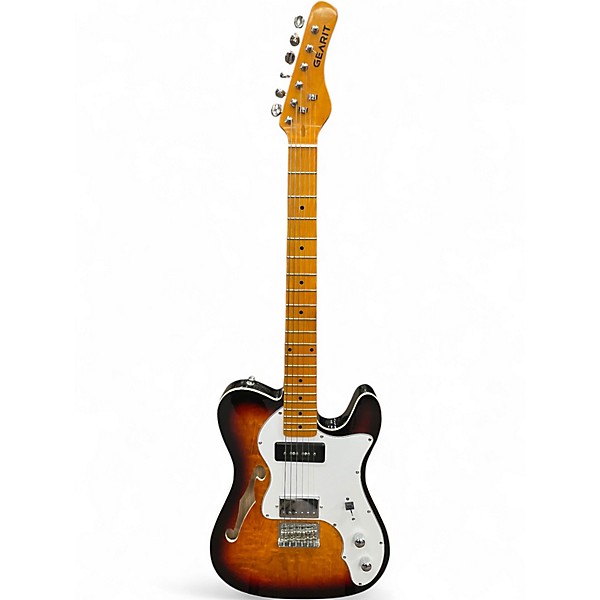 Used Gearit GTL-200 2 Tone Sunburst Hollow Body Electric Guitar