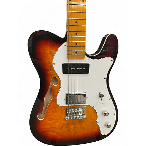 Used Gearit GTL-200 2 Tone Sunburst Hollow Body Electric Guitar