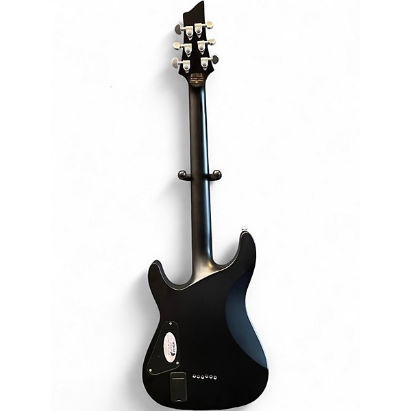 Used Schecter Guitar Research Damien Platinum 6 Black Solid Body Electric Guitar