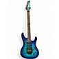 Used Ibanez S670QM Blue Sapphire Solid Body Electric Guitar thumbnail