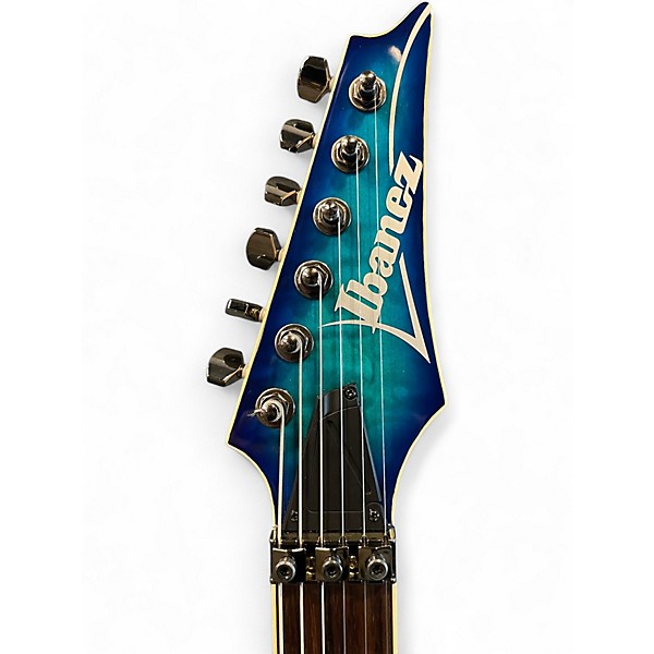 Used Ibanez S670QM Blue Sapphire Solid Body Electric Guitar