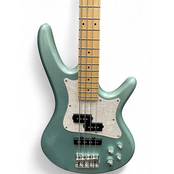 Used Ibanez SRMD200 Seafoam Pearl Electric Bass Guitar