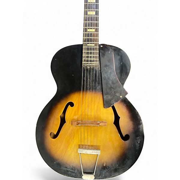 Vintage 1971 Harmony Master Archtop Sunburst Acoustic Guitar