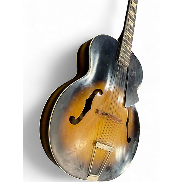 Vintage 1971 Harmony Master Archtop Sunburst Acoustic Guitar
