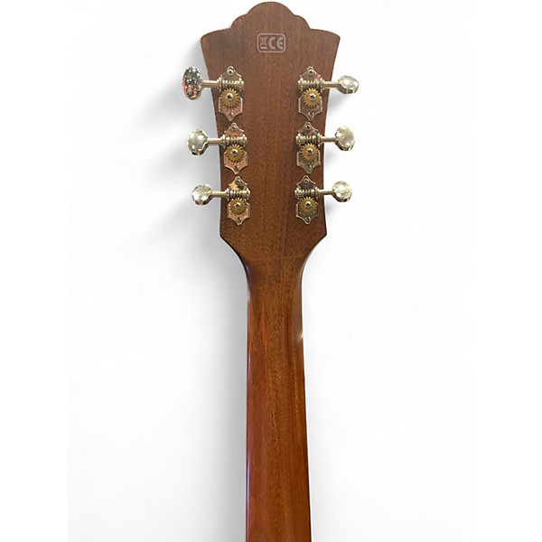 Used Guild D260CE Deluxe Natural Acoustic Electric Guitar