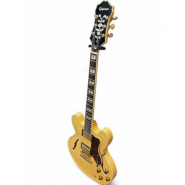 Used Epiphone Sheraton II Natural Hollow Body Electric Guitar