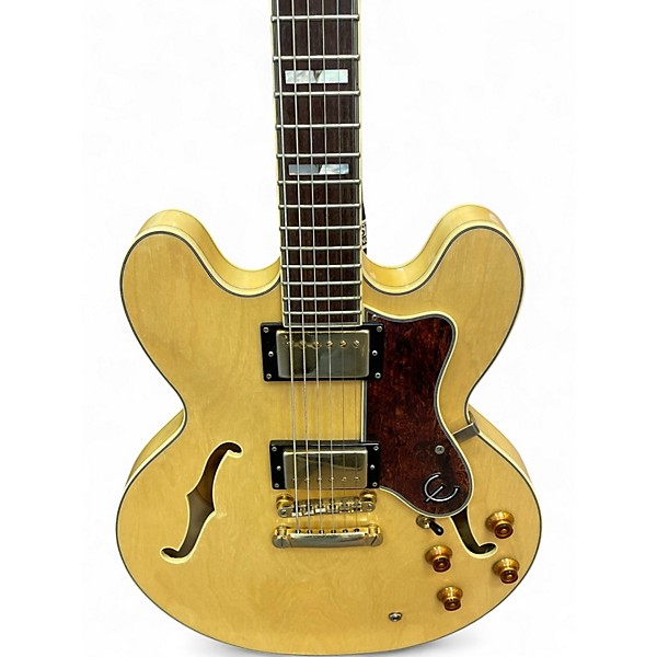 Used Epiphone Sheraton II Natural Hollow Body Electric Guitar