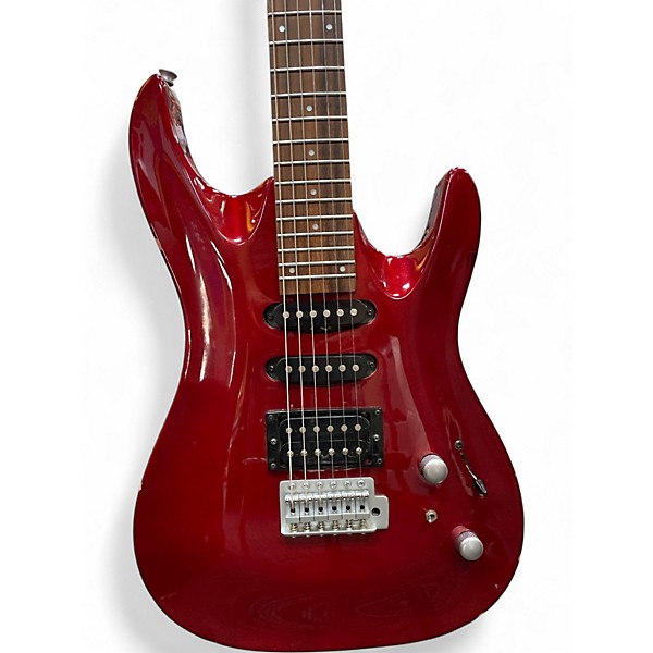 Used Aria Mac-Series Red Solid Body Electric Guitar