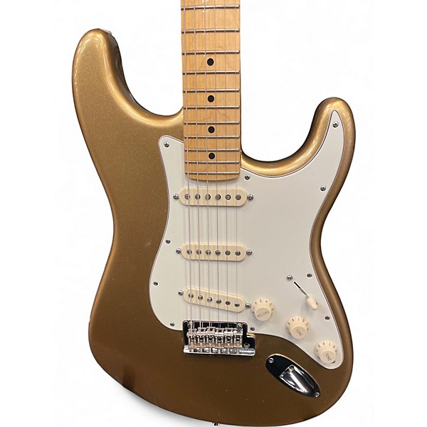 Used Fender Lincoln Brewster Stratocaster Mystic Aztec Gold Solid Body Electric Guitar