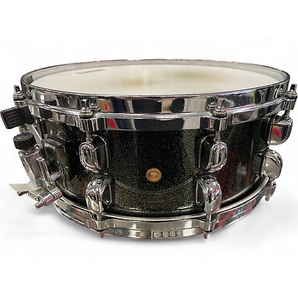 Used TAMA 5.5X14 Starclassic Maple Snare Black Sparkle Drum
