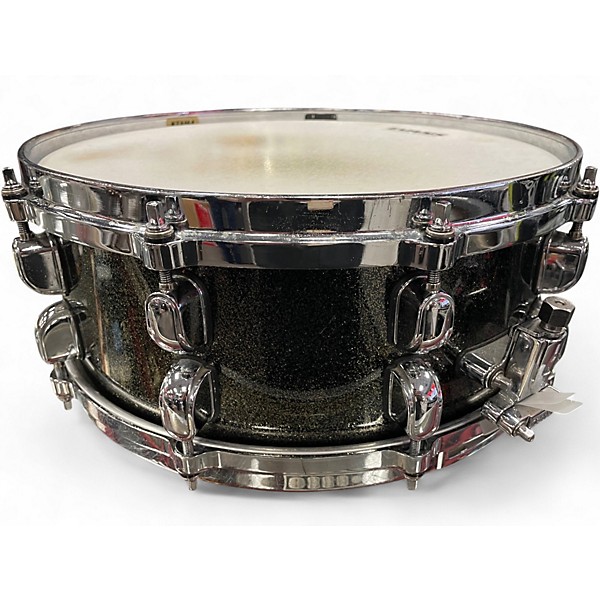 Used TAMA 5.5X14 Starclassic Maple Snare Black Sparkle Drum