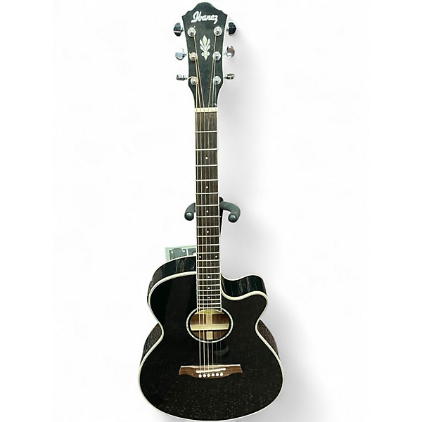 Used Ibanez AEG10II Black Acoustic Electric Guitar