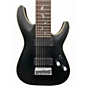Used Schecter Guitar Research Damien Platinum 8 Black Solid Body Electric Guitar