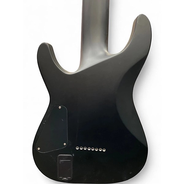 Used Schecter Guitar Research Damien Platinum 8 Black Solid Body Electric Guitar