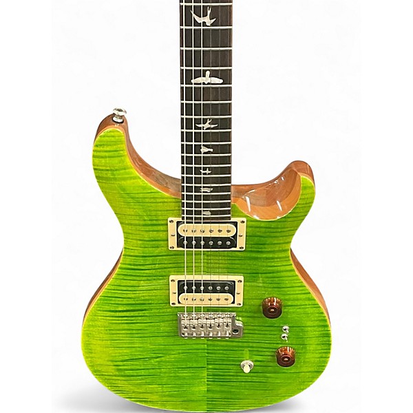 Used PRS SE Custom 24 GREEN Solid Body Electric Guitar