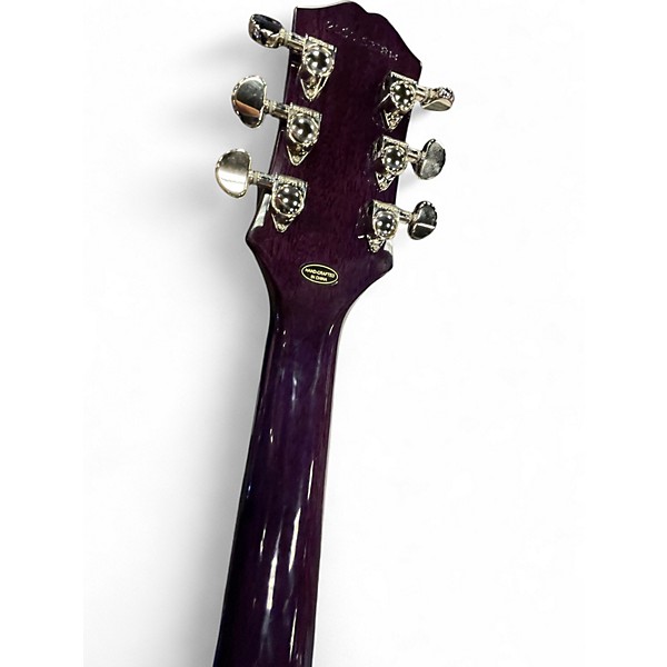 Used Epiphone LES PAUL CUSTOM WIDOW Purple Solid Body Electric Guitar