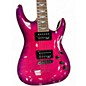 Used Schecter Guitar Research Omen Extreme 6 HOT PINK BURST Solid Body Electric Guitar