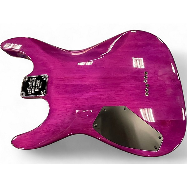 Used Schecter Guitar Research Omen Extreme 6 HOT PINK BURST Solid Body Electric Guitar