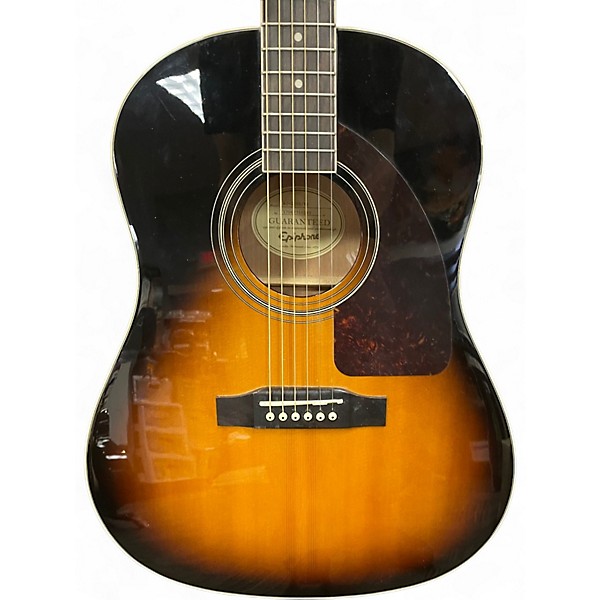 Used Epiphone AJ220S 2 Tone Sunburst Acoustic Guitar