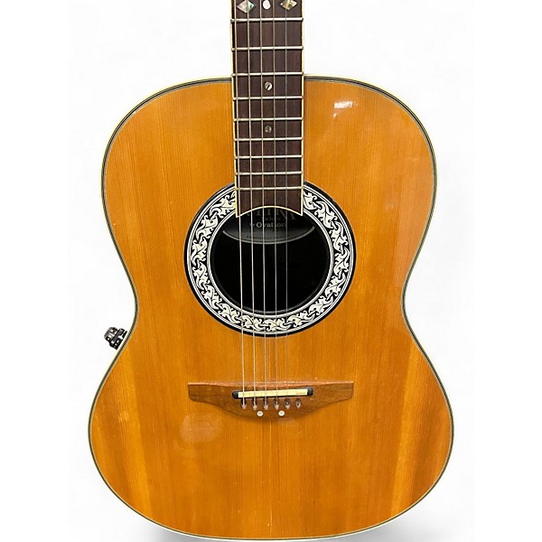 Used Ovation ULTRA DELUXE Natural Acoustic Guitar