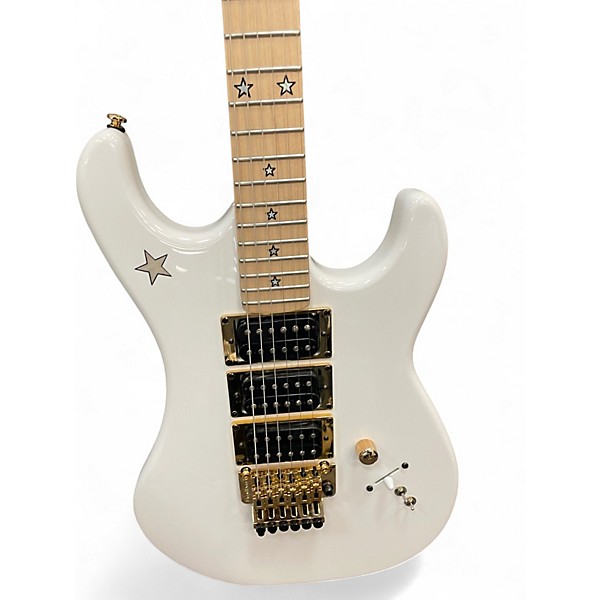 Used Kramer Jersey Star Richie Sambora Alpine White Solid Body Electric Guitar