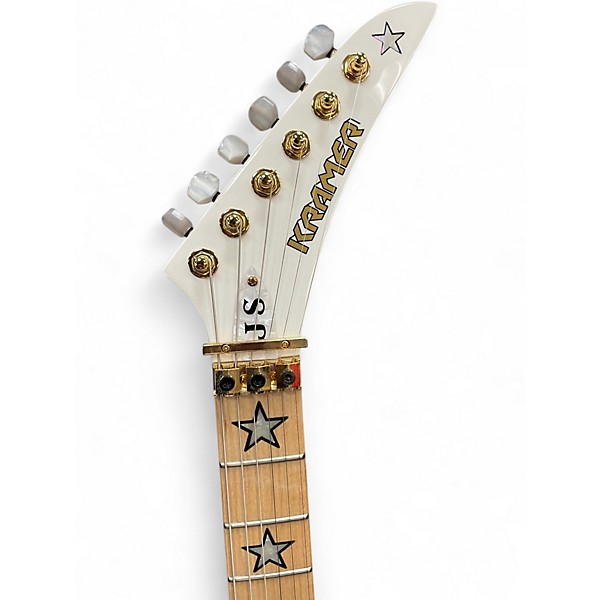 Used Kramer Jersey Star Richie Sambora Alpine White Solid Body Electric Guitar