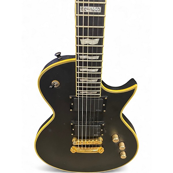 Used ESP LTD EC1000 Deluxe Black Solid Body Electric Guitar