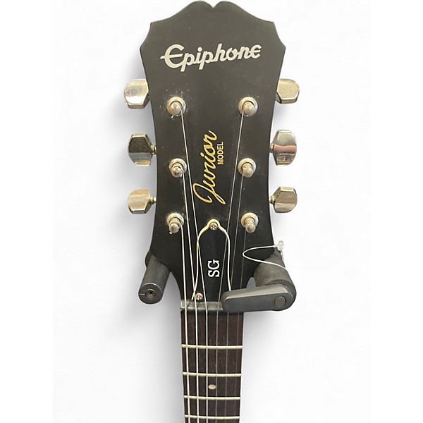 Used Epiphone SG Junior Black Solid Body Electric Guitar