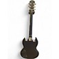 Used Epiphone SG Junior Black Solid Body Electric Guitar
