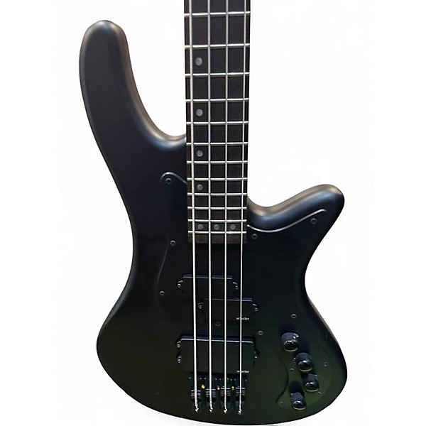 Used Schecter Guitar Research stealth-4 Black Electric Bass Guitar