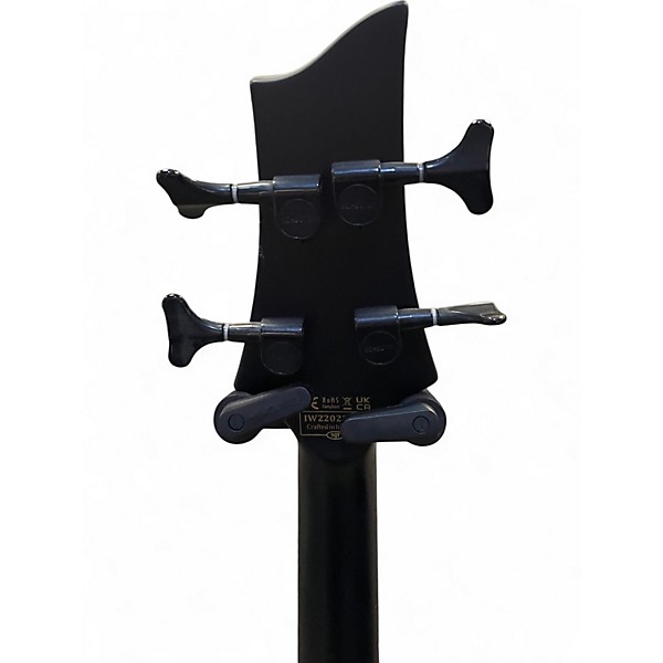 Used Schecter Guitar Research stealth-4 Black Electric Bass Guitar