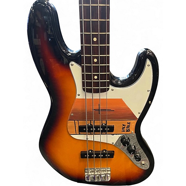 Used Fender American Standard Jazz Bass 2 Tone Sunburst Electric Bass Guitar