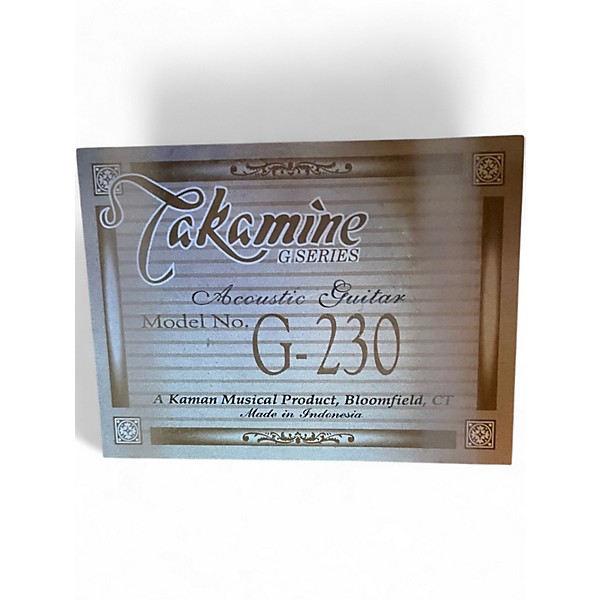 Used Takamine G230 Natural Acoustic Guitar
