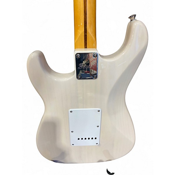 Used Squier 60th Anniversary Classic Vibe 50s Stratocaster Trans White Solid Body Electric Guitar