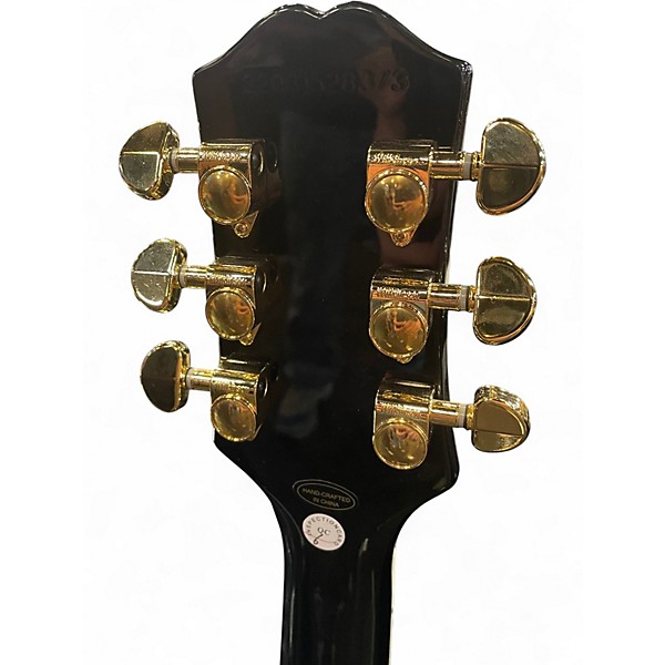 Used Epiphone Les Paul Custom Ebony Solid Body Electric Guitar