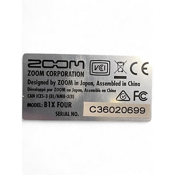 Used Zoom B1X Four Effect Processor