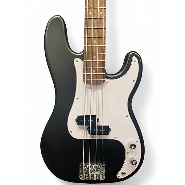 Used Squier Precision Bass Black Electric Bass Guitar