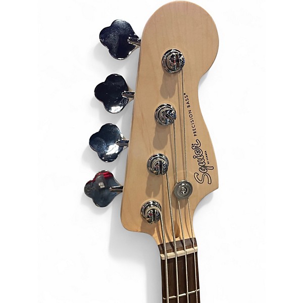 Used Squier Precision Bass Black Electric Bass Guitar
