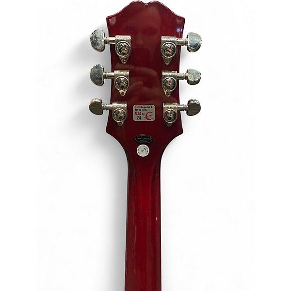Used Epiphone Wildkat Trans Red Hollow Body Electric Guitar