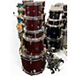 Used PDP by DW 5 Piece 5 Piece ENCORE 5 RED SPARKLE Drum Kit RED SPARKLE Drum Kit