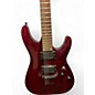 Used Schecter Guitar Research Diamond series C-6 PLUS Crimson Red Trans Solid Body Electric Guitar