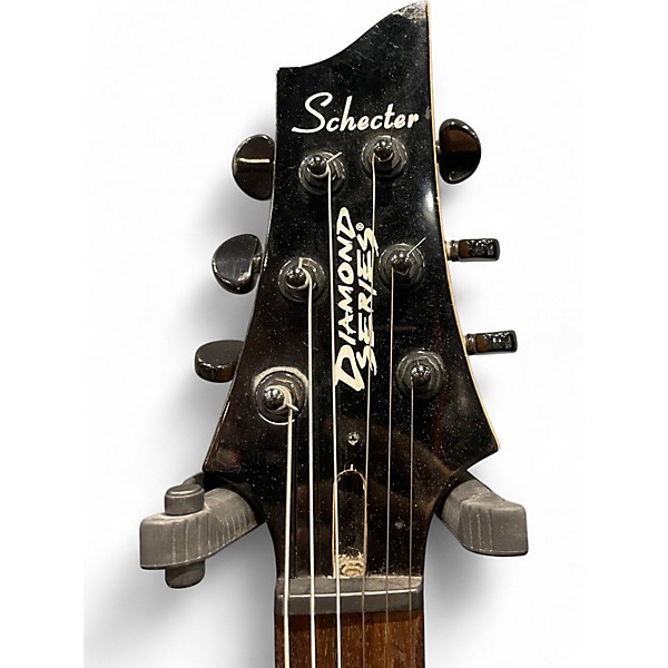 Used Schecter Guitar Research Diamond series C-6 PLUS Crimson Red Trans Solid Body Electric Guitar