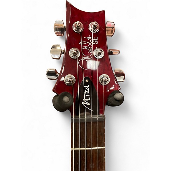 Used 2020s PRS Mira SE Cherry Solid Body Electric Guitar