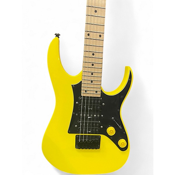 Used Ibanez GDTM21 Mikro METALLIC YELLOW Solid Body Electric Guitar