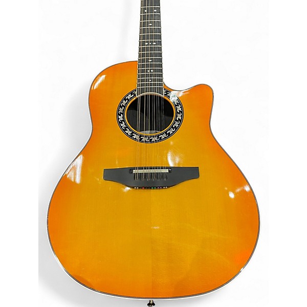 Used 2004 Ovation 6756LX Sunburst 12 String Acoustic Electric Guitar
