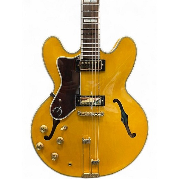 Used Epiphone Sheraton Left Handed Natural Hollow Body Electric Guitar