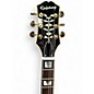 Used Epiphone Sheraton Left Handed Natural Hollow Body Electric Guitar