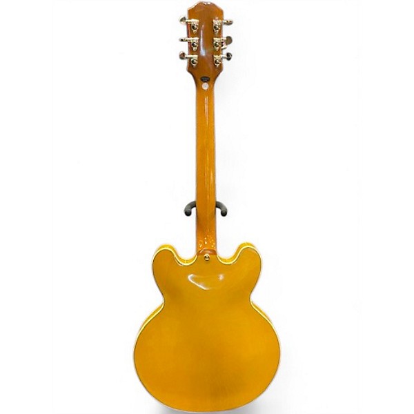 Used Epiphone Sheraton Left Handed Natural Hollow Body Electric Guitar